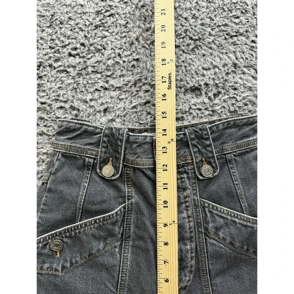 ISABEL MARANT Gray High Rise Neko Trouser Jeans Pants Size 34 (24x30)
